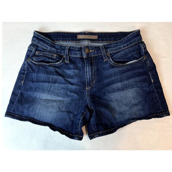Joe's Jeans Shorts Edlyn Blue Denim Cutoffs Mid-Rise - Size 27 - Picture 2 of 9